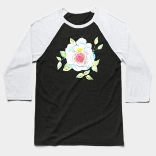 Favorite Rose Watercolor Baseball T-Shirt